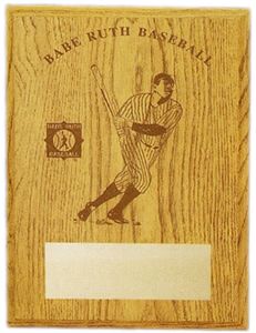 Babe Ruth Lasered Oak "District/State/Regional" Award Plaques