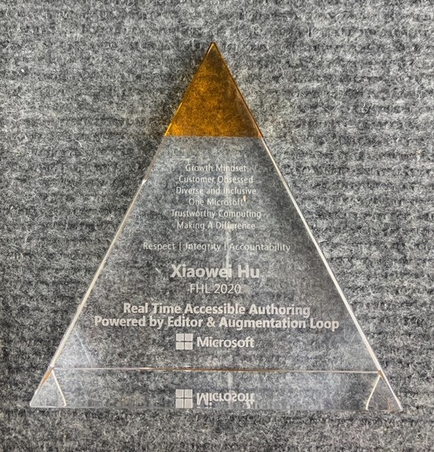 Crystal Gold Pyramid